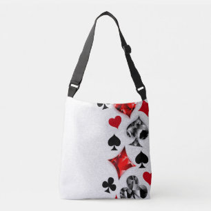 Poker Speler Gambler Spelen Kaart Suits Las Vegas Crossbody Tas