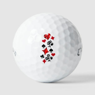 Poker Speler Gambler Spelen Kaart Suits Las Vegas Golfballen