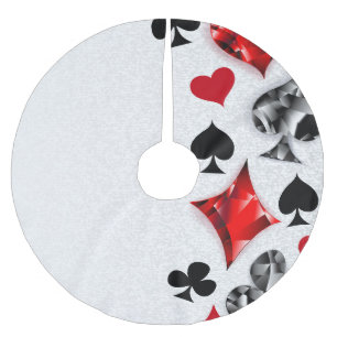 Poker Speler Gambler Spelen Kaart Suits Las Vegas Kerstboom Rok