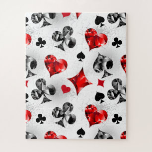 Poker Speler Gambler Spelen Kaart Suits Las Vegas Legpuzzel