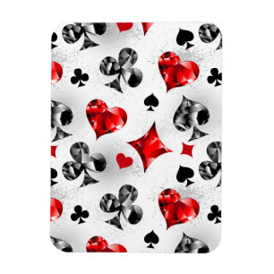 Poker Speler Gambler Spelen Kaart Suits Las Vegas Magneet