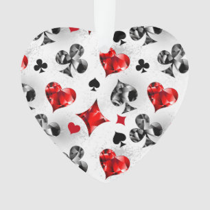 Poker Speler Gambler Spelen Kaart Suits Las Vegas Ornament