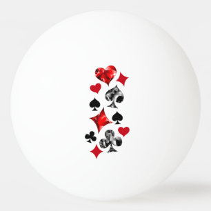 Poker Speler Gambler Spelen Kaart Suits Las Vegas Pingpongballen