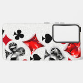 Poker Speler Gambler Spelen Kaart Suits Las Vegas Samsung Galaxy Hoesje (Achterkant horizontaal)