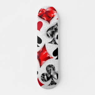 Poker Speler Gambler Spelen Kaart Suits Las Vegas Skateboard