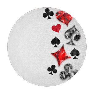 Poker Speler Gambler Spelen Kaart Suits Las Vegas Snijplank