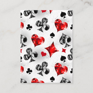 Poker Speler Gambler Spelen Kaart Suits Las Vegas Visitekaartje