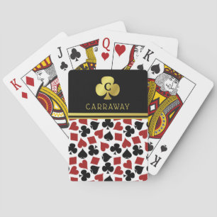 Poker Speler Gokker Casino Kaart Kleuren Aangepast