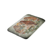 Poker Spellend Owls Illustratie Badmat (Gekanteld)