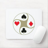 Poker Suits Mousepad Muismat (Met muis)