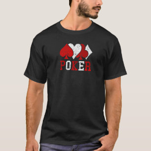 Poker Suits Spade Heart Diamond Club  Poker T-shirt