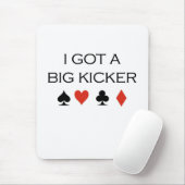 Poker T-shirts: "Big Kicker" Muismat (Met muis)