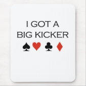 Poker T-shirts: "Big Kicker" Muismat (Voorkant)