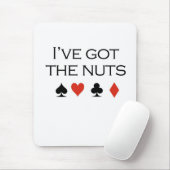 Poker T-shirts: "Ik heb noten" Muismat (Met muis)