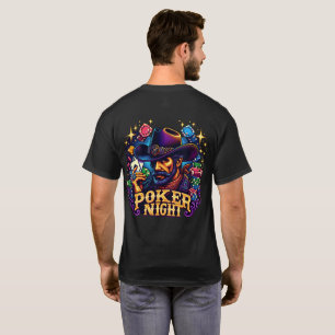 Poker Texte De Nuit Avec T-Shirt Occidental Cowboy
