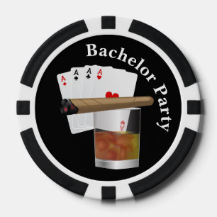 Poker Thema Bachelor Party Uitnodigen Poker Chip