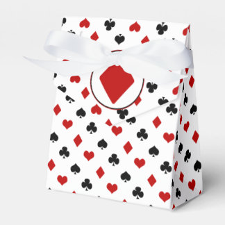 Poker Thema | Kaart spelen Thema | Rode diamant Bedankdoosjes
