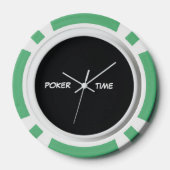 Poker Tijd Groen Wit Chips (Achterkant)