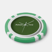 Poker Tijd Groen Wit Chips (Enkel)