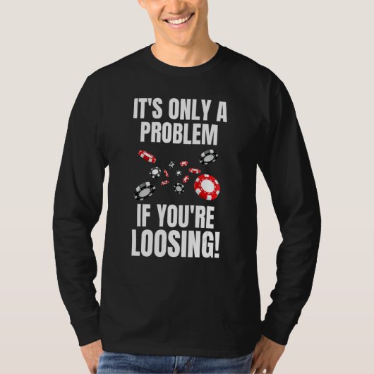 Poker Token  &  Casino Chip T-shirt (Voorkant)