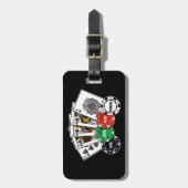 Poker v1 bagagelabel (Voorkant verticaal)