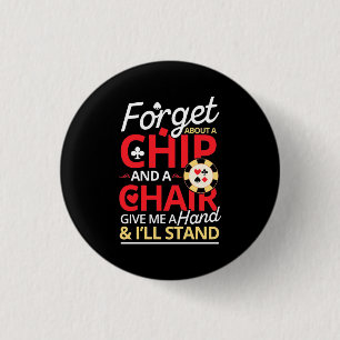 Poker vergeet een chip ronde button 3,2 cm