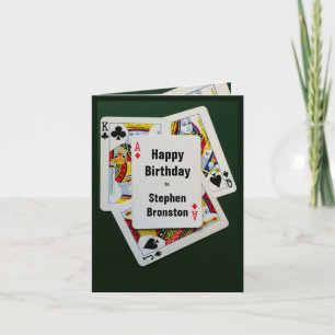 Poker verjaardag uitnodiging feestkaart