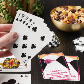 Poker voor vrijgezellenfeest Wit en Roze Bruid Pokerkaarten (Insitu)
