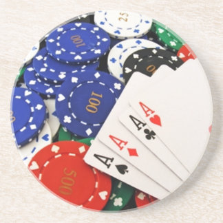 Poker Zandsteen Onderzetter