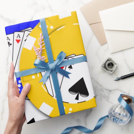 Pokerchip cadeaupapier (Geschenken)