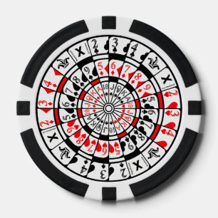 Pokerchip met uniek ontwerp.