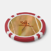 Pokerchips met libel en kolibrie afbeelding (Enkel)