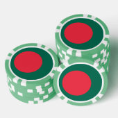 Pokerchips met vlag van Bangladesh (Opstapeling)
