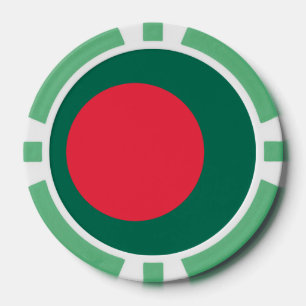Pokerchips met vlag van Bangladesh