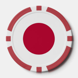 Pokerchips met vlag van Japan