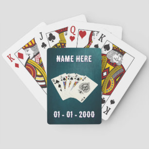 Pokerhand verjaardags speelkaarten