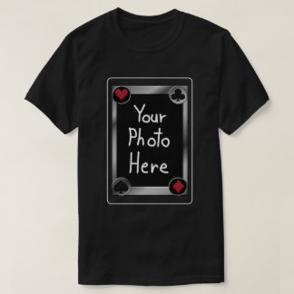 Pokerkaart Foto Zwart T-shirt