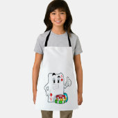 Pokerkaart met pokerchips schort (Insitu)