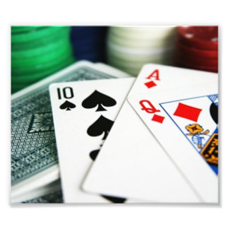 Pokerkaarten Foto Afdruk