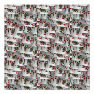 Pokerkaarten Gelaagde koninginnen, Poster Perfect Poster