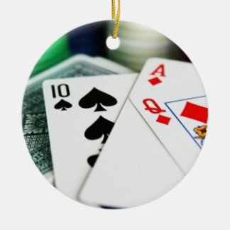 Pokerkaarten Keramisch Ornament