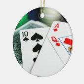 Pokerkaarten Keramisch Ornament (Links)