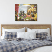 Pokerspeelhonden Canvas Afdruk (Insitu (Slaapkamer))