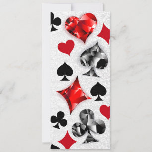 Pokerspeler Gokker Speelkaart Kleuren Las Vegas Aankondiging
