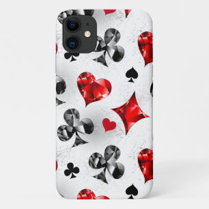 Pokerspeler Gokker Speelkaart Kleuren Las Vegas iPhone 11 Hoesje