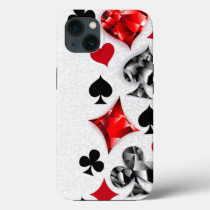 Pokerspeler Gokker Speelkaart Kleuren Las Vegas iPhone 13 Hoesje