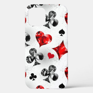 Pokerspeler Gokker Speelkaart Kleuren Las Vegas iPhone 12 Pro Hoesje