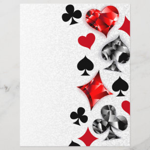 Pokerspeler Gokker Speelkaart Kleuren Las Vegas Flyer