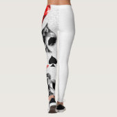 Pokerspeler Gokker Speelkaart Kleuren Las Vegas Leggings (Achterkant)