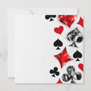 Pokerspeler Gokker Speelkaart Kleuren Las Vegas Notitiekaartje
